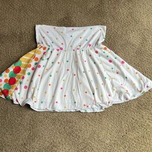 Cien White skirt with Polka Dots